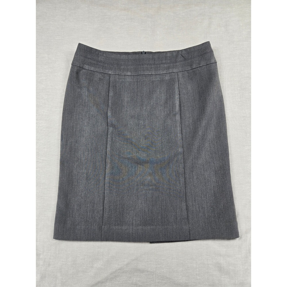 George Womens Charcoal Grey Heather Pencil Skirt Size 4 GL33907H Business Office